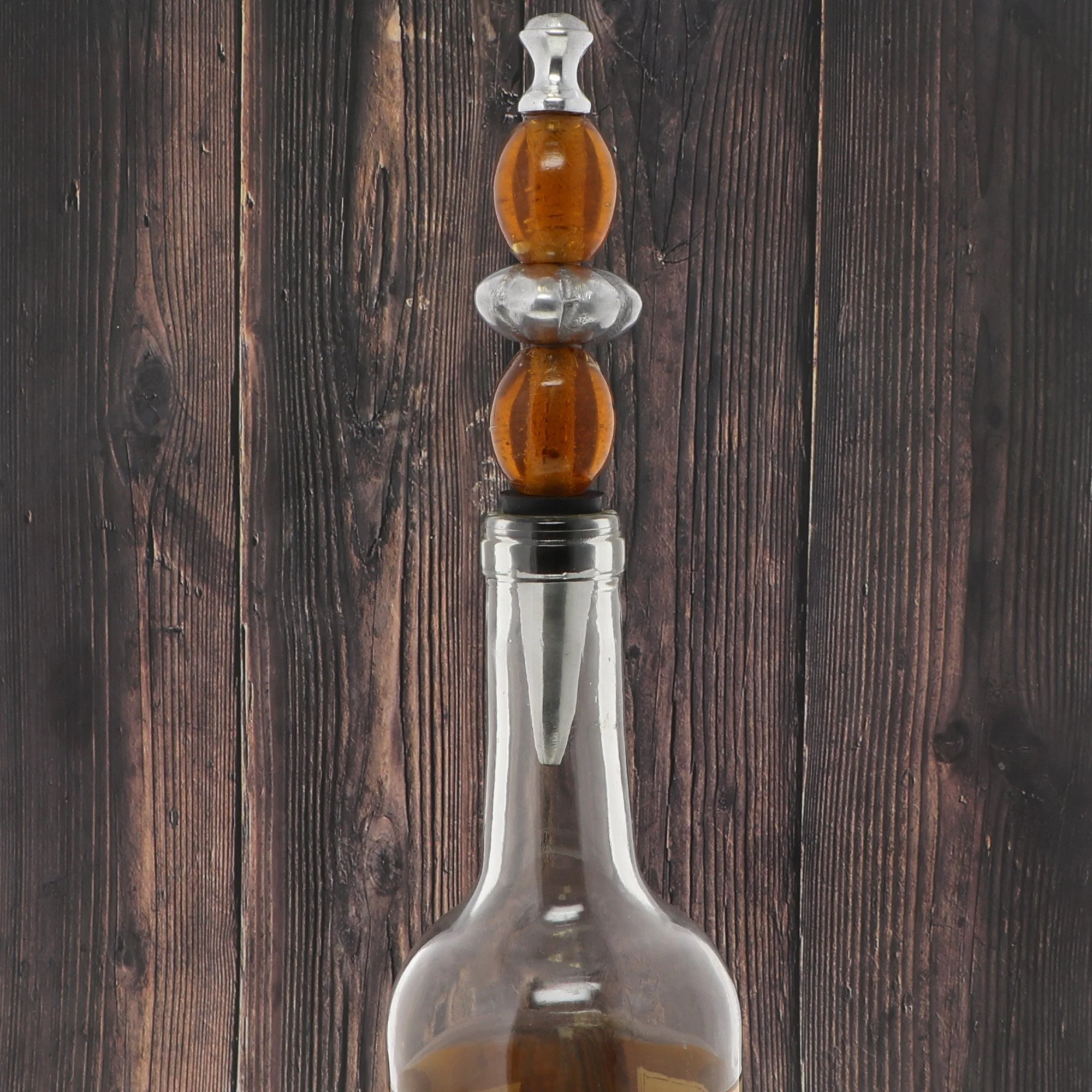Amber Glass Wine Bottle Stopper - Image 3