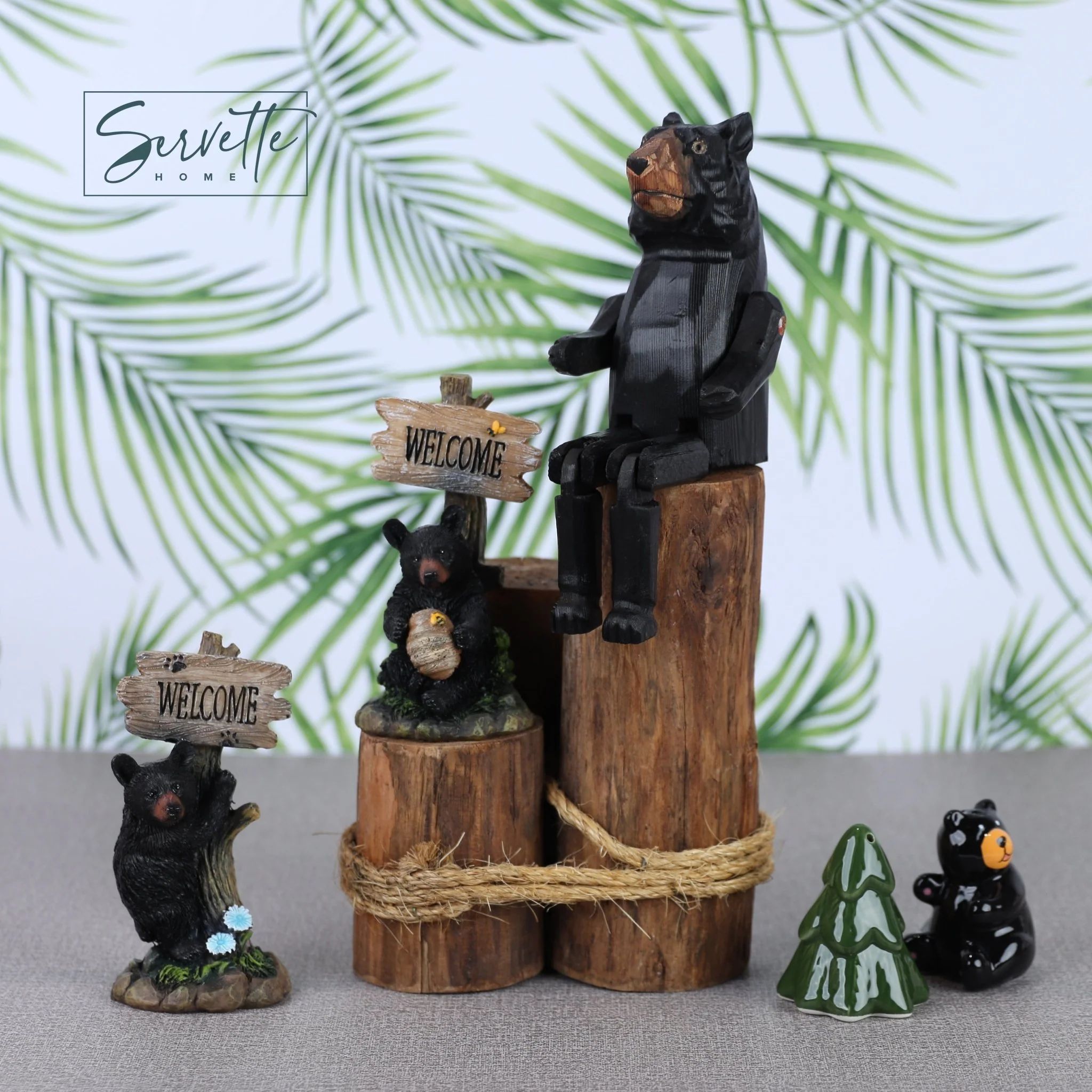 Bear Shelf Sitters with Dangling Legs - Image 3