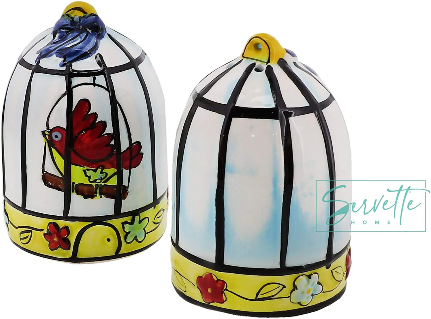 Ceramic Birdcage Salt & Pepper Shakers - Image 3