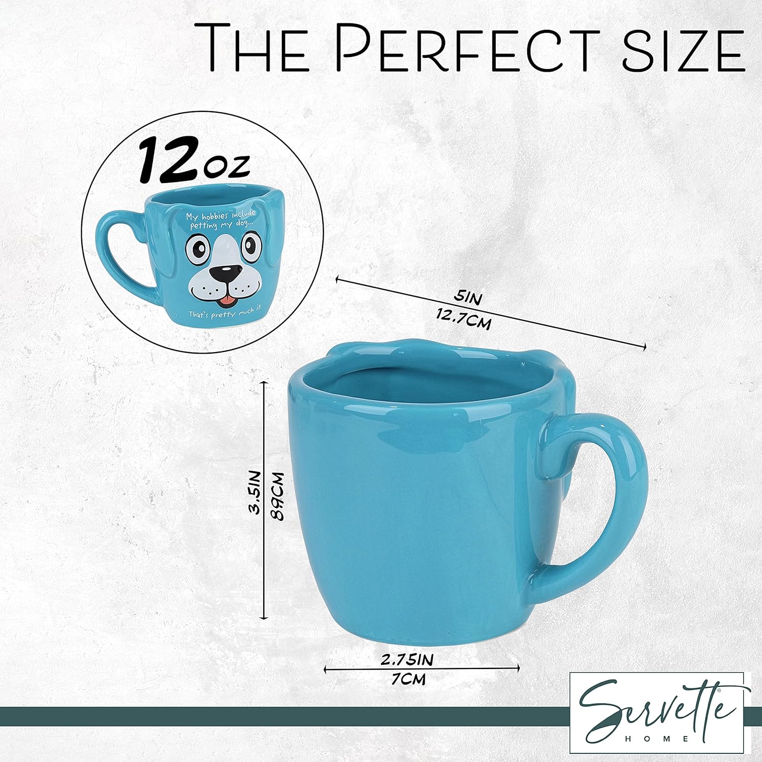 Blue Dog Ceramic Coffee Mug - Image 3