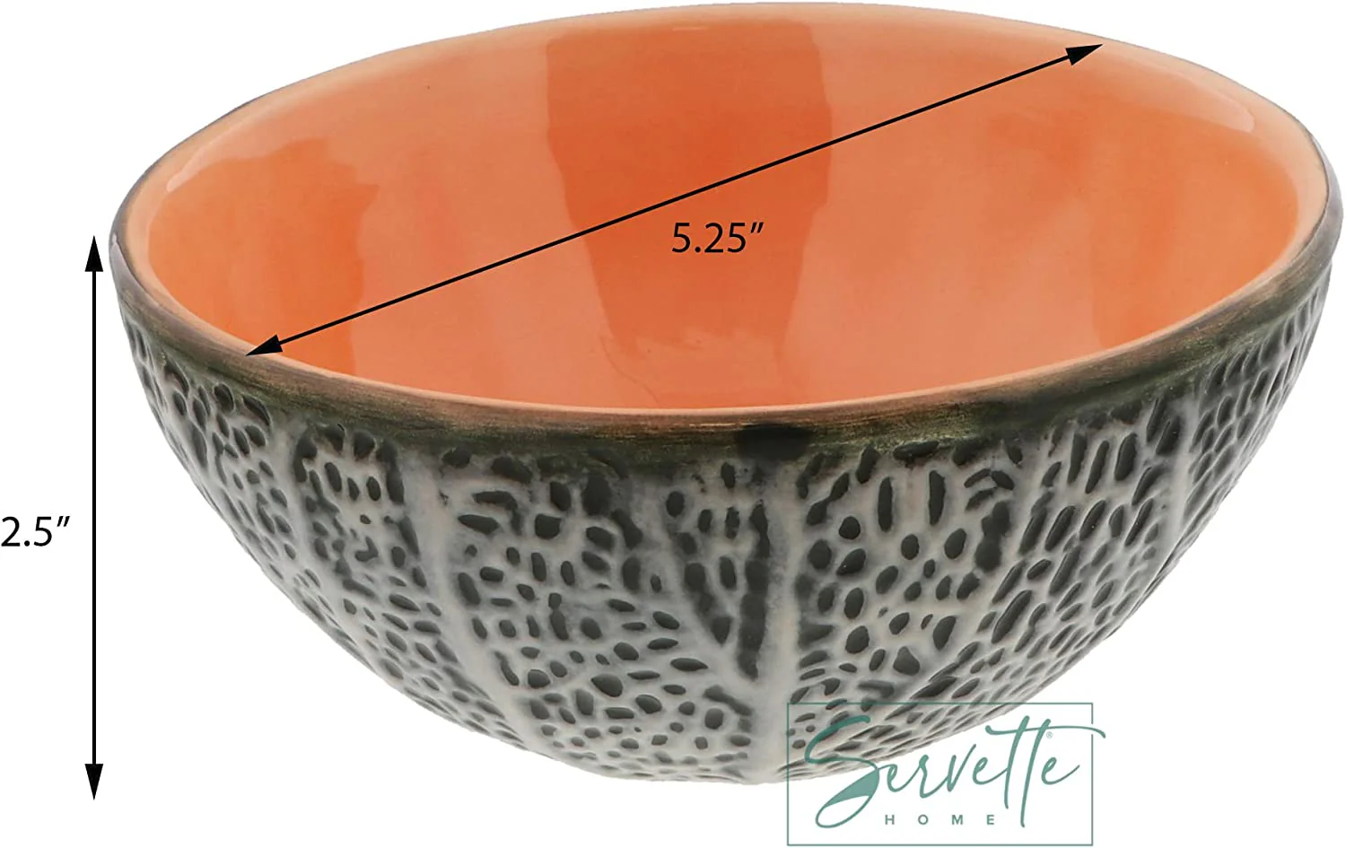 Ceramic Cantaloupe Breakfast Bowl - Image 4