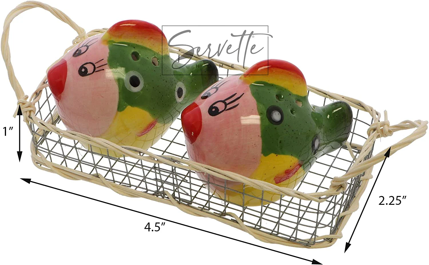 Ceramic Colorful Fish Salt & Pepper Shakers - Image 3