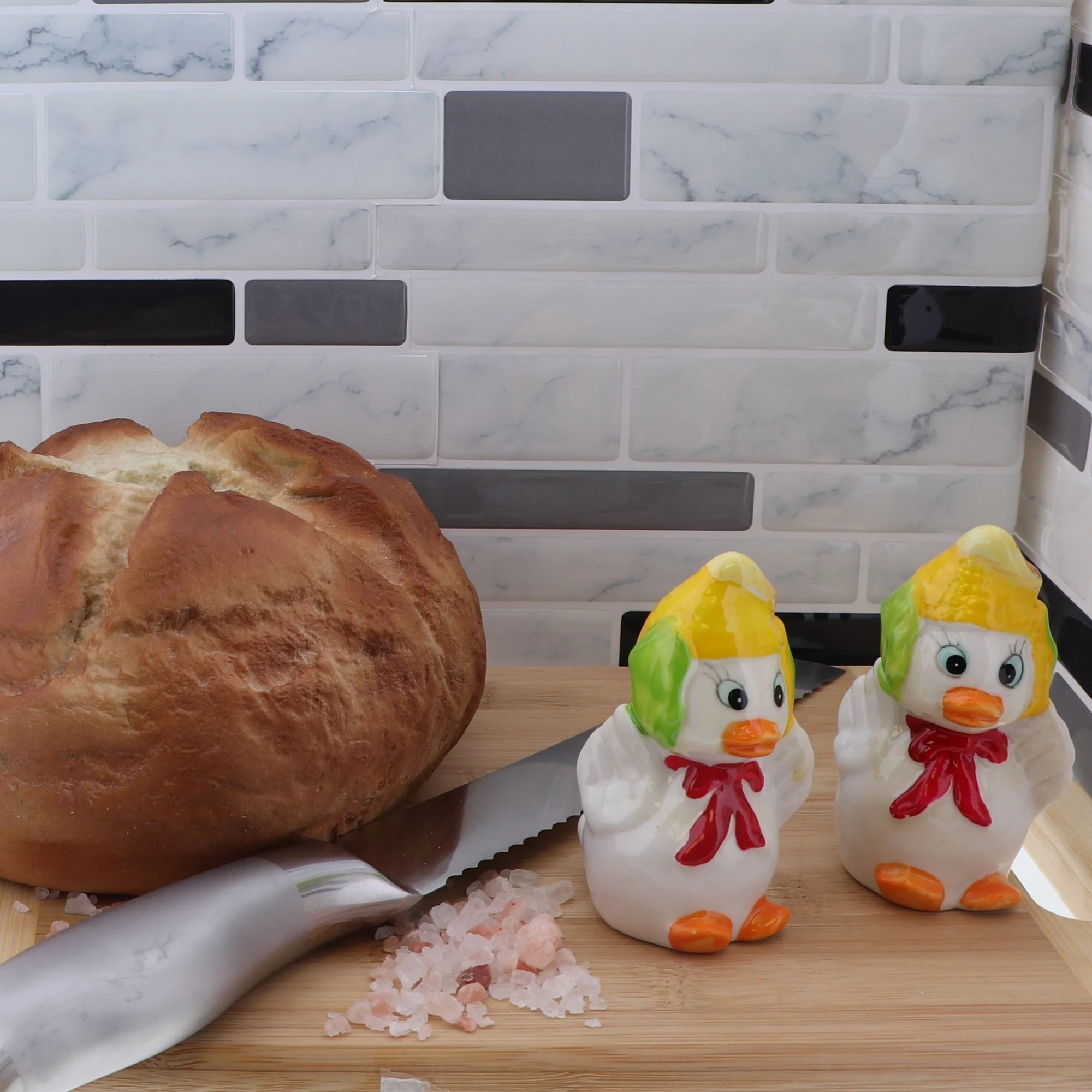 Ceramic Duck with Corn Hat Salt & Pepper Shakers - Image 5