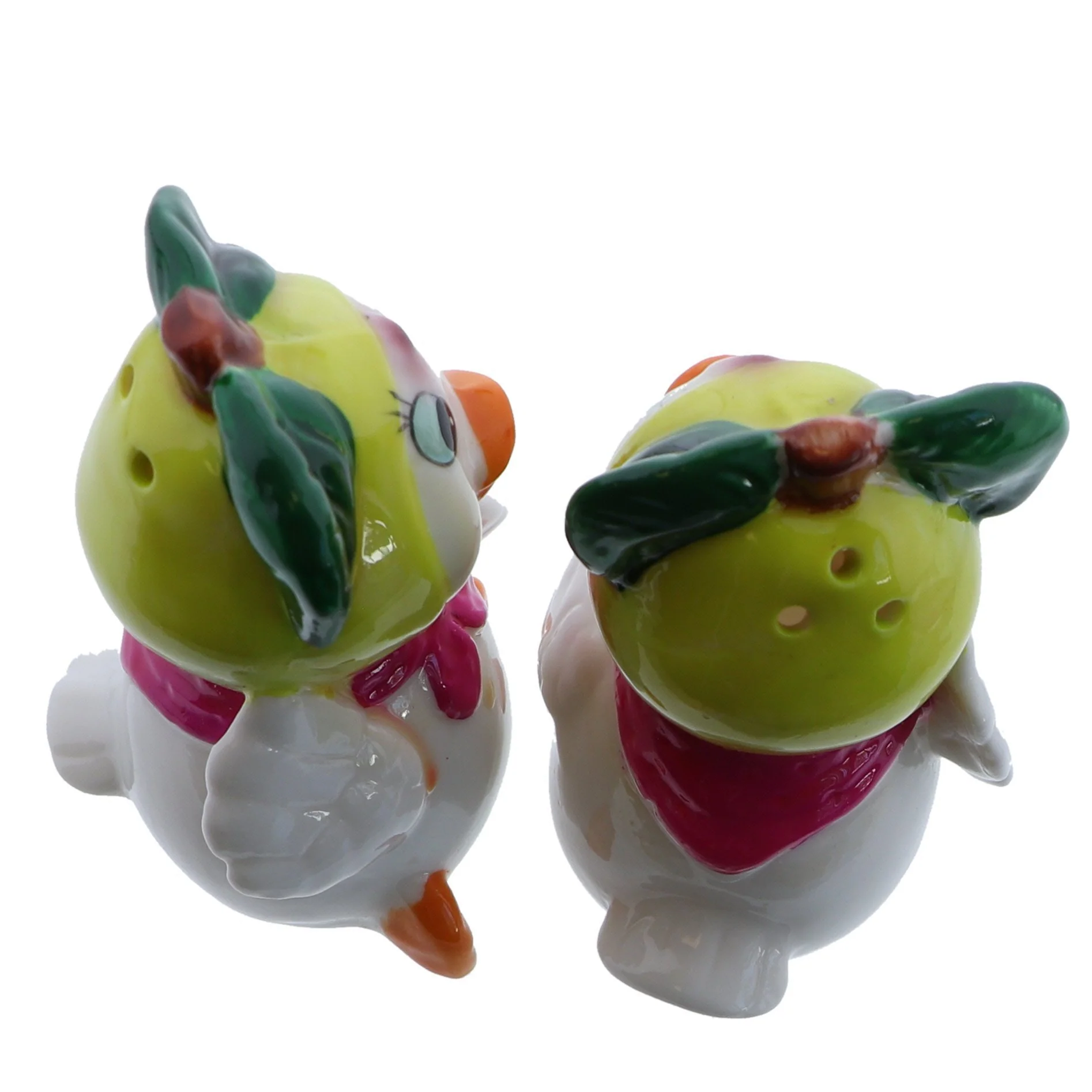 Ceramic Duck with Pear Hat Salt & Pepper Shakers - Image 3