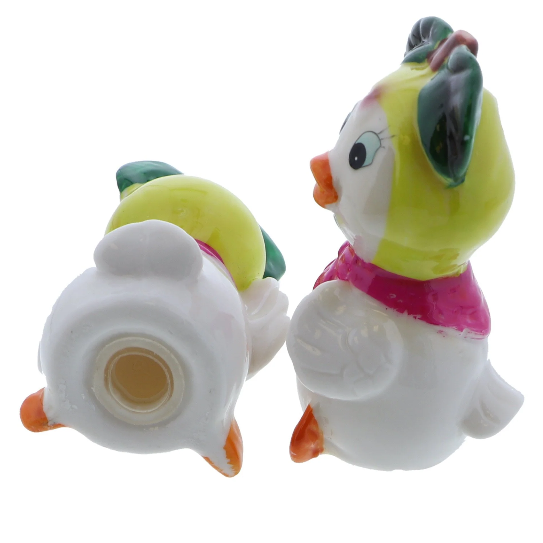 Ceramic Duck with Pear Hat Salt & Pepper Shakers - Image 4