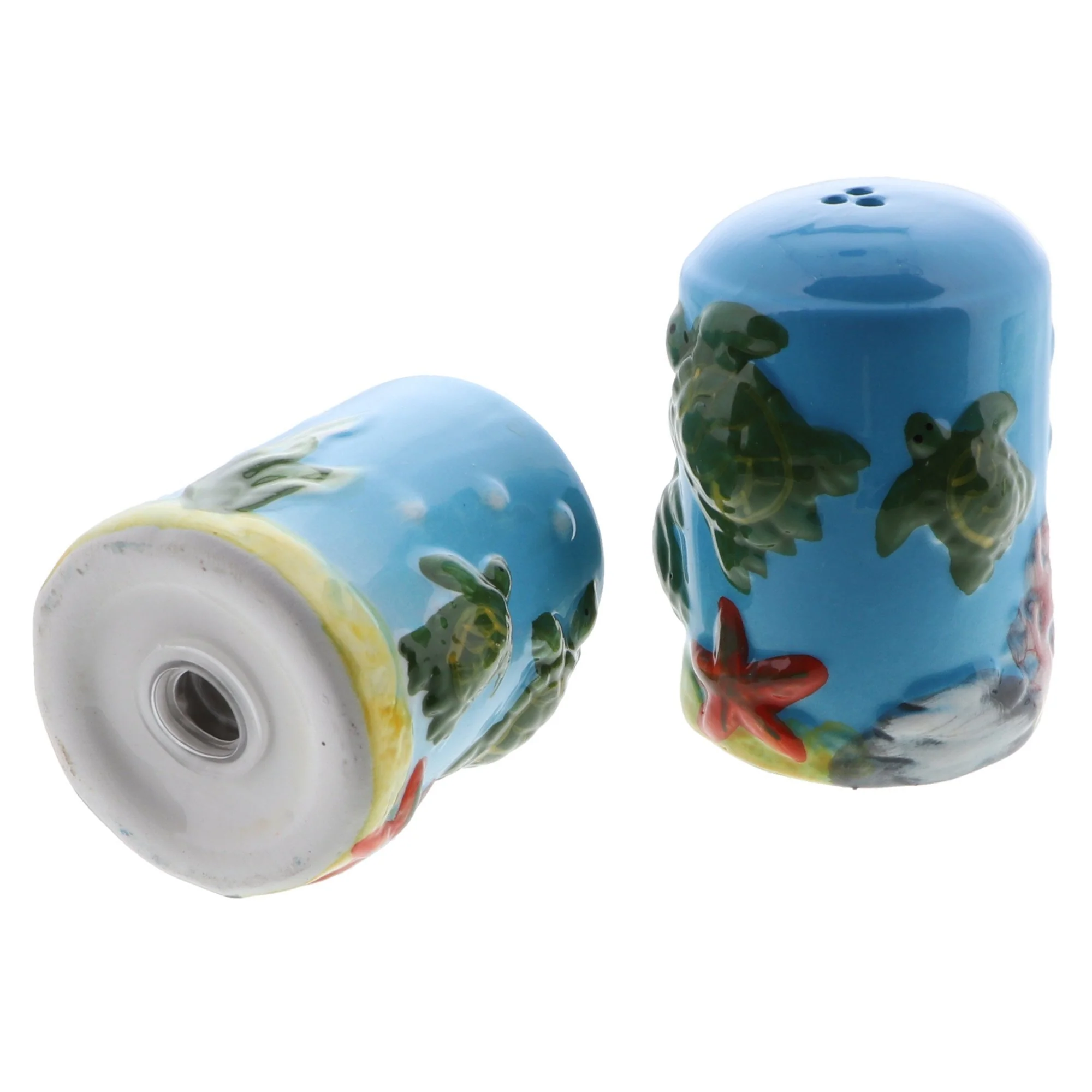 Ceramic Embossed Turtle Salt & Pepper Shakers - Image 4