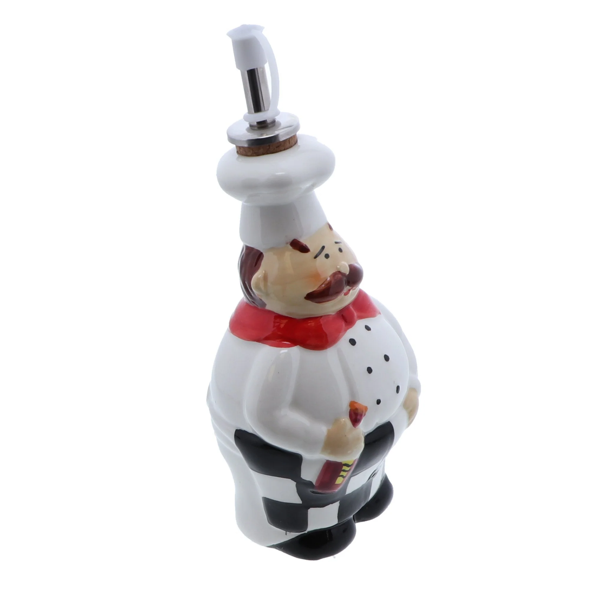 Ceramic Fat Chef Oil and Vinegar Dispenser - Image 3