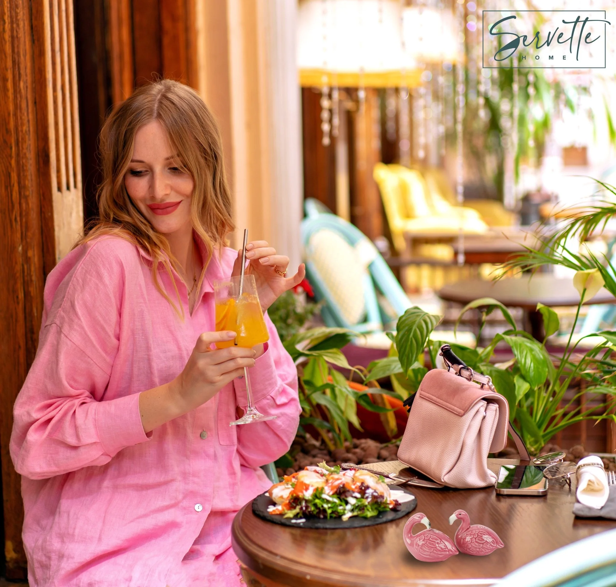 Ceramic Flamingo Salt & Pepper Shakers - Image 3