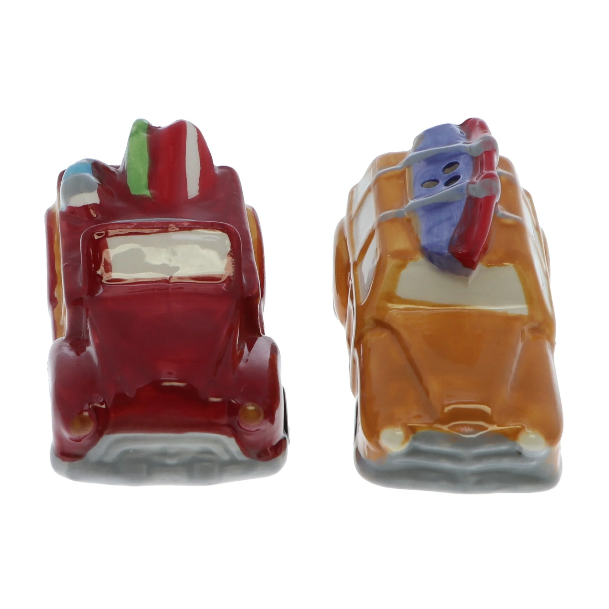 Ceramic Novelty Beach Going Retro Cars Salt & Pepper Shakers - Image 3