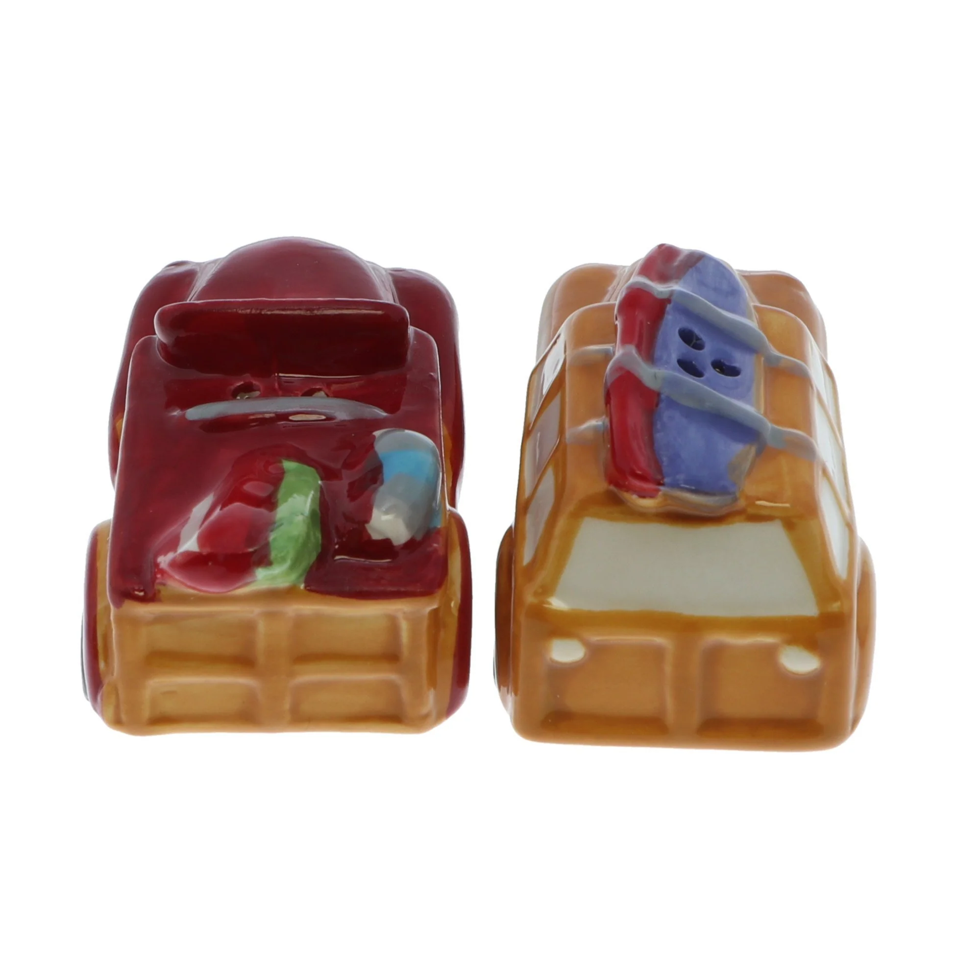 Ceramic Novelty Beach Going Retro Cars Salt & Pepper Shakers - Image 6