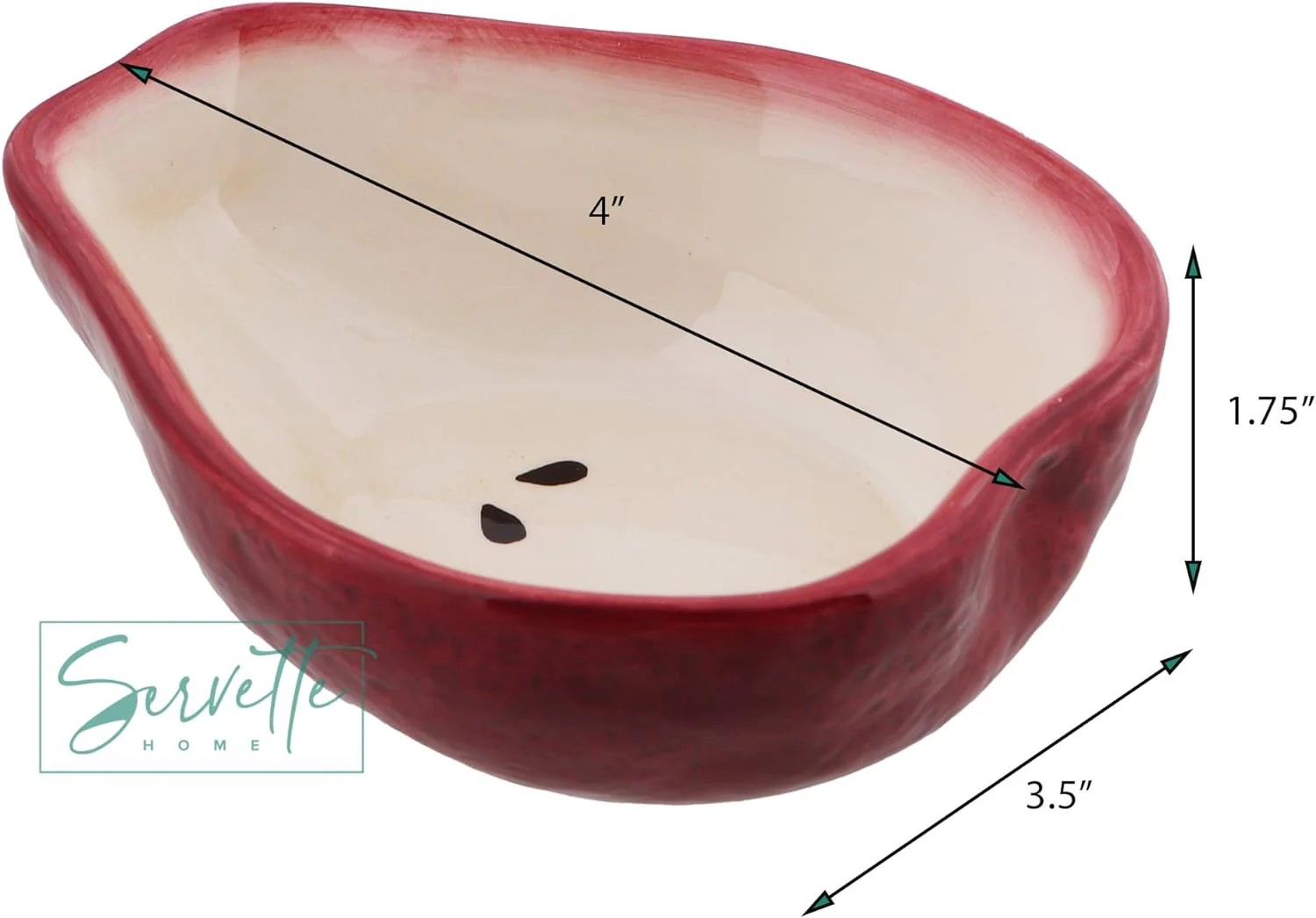 Ceramic Pear Condiment Bowl - Image 4