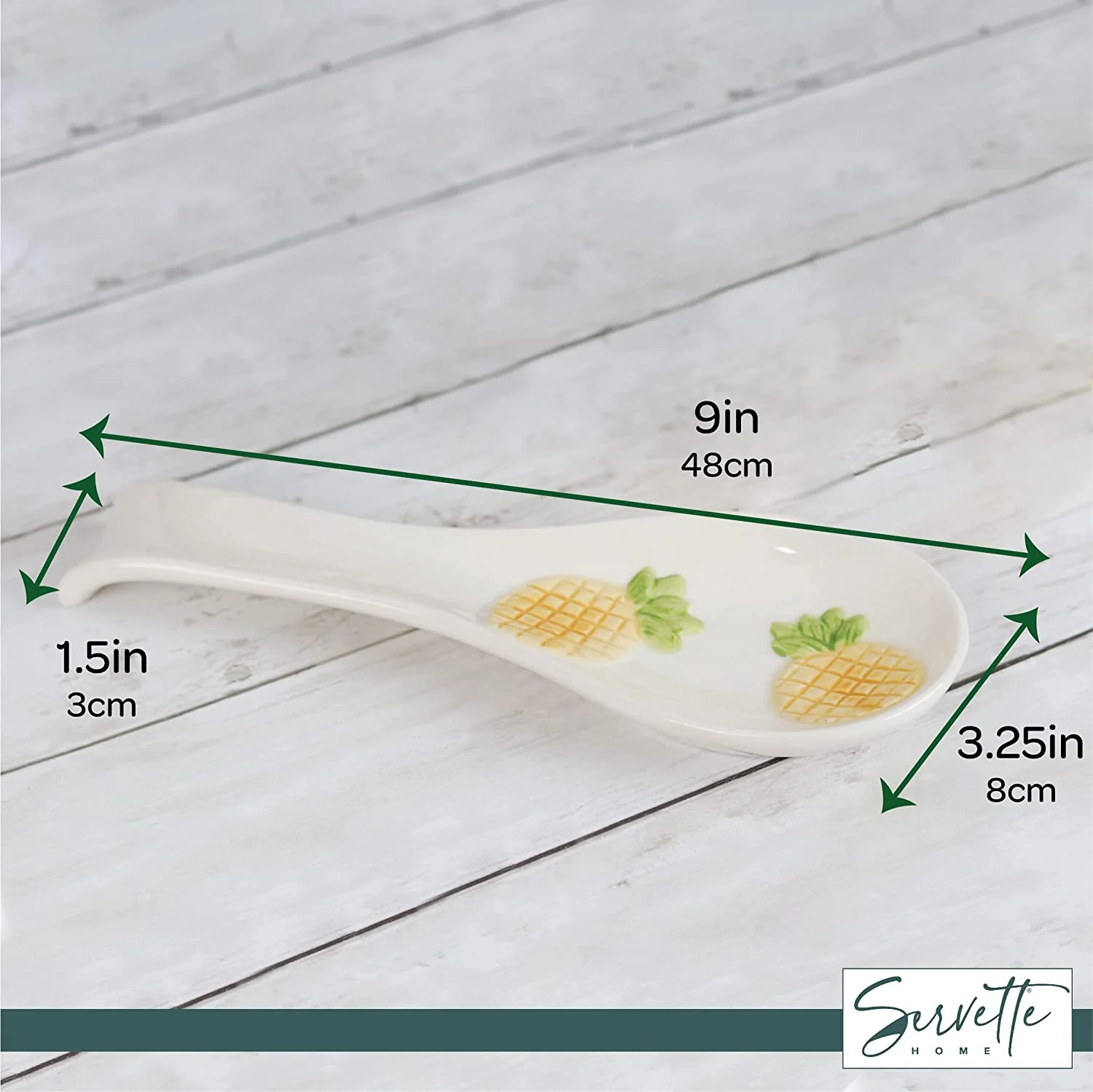 Ceramic Pineapple Spoon Rest - Image 5