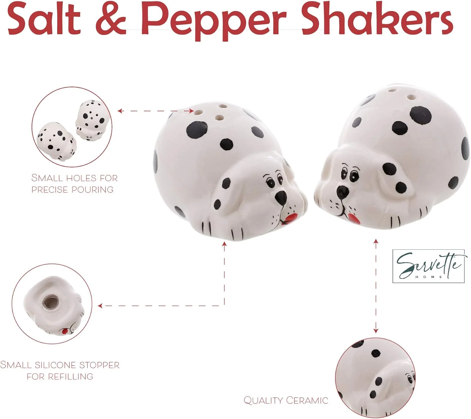 Ceramic Puppy Salt & Pepper Shaker - Image 4