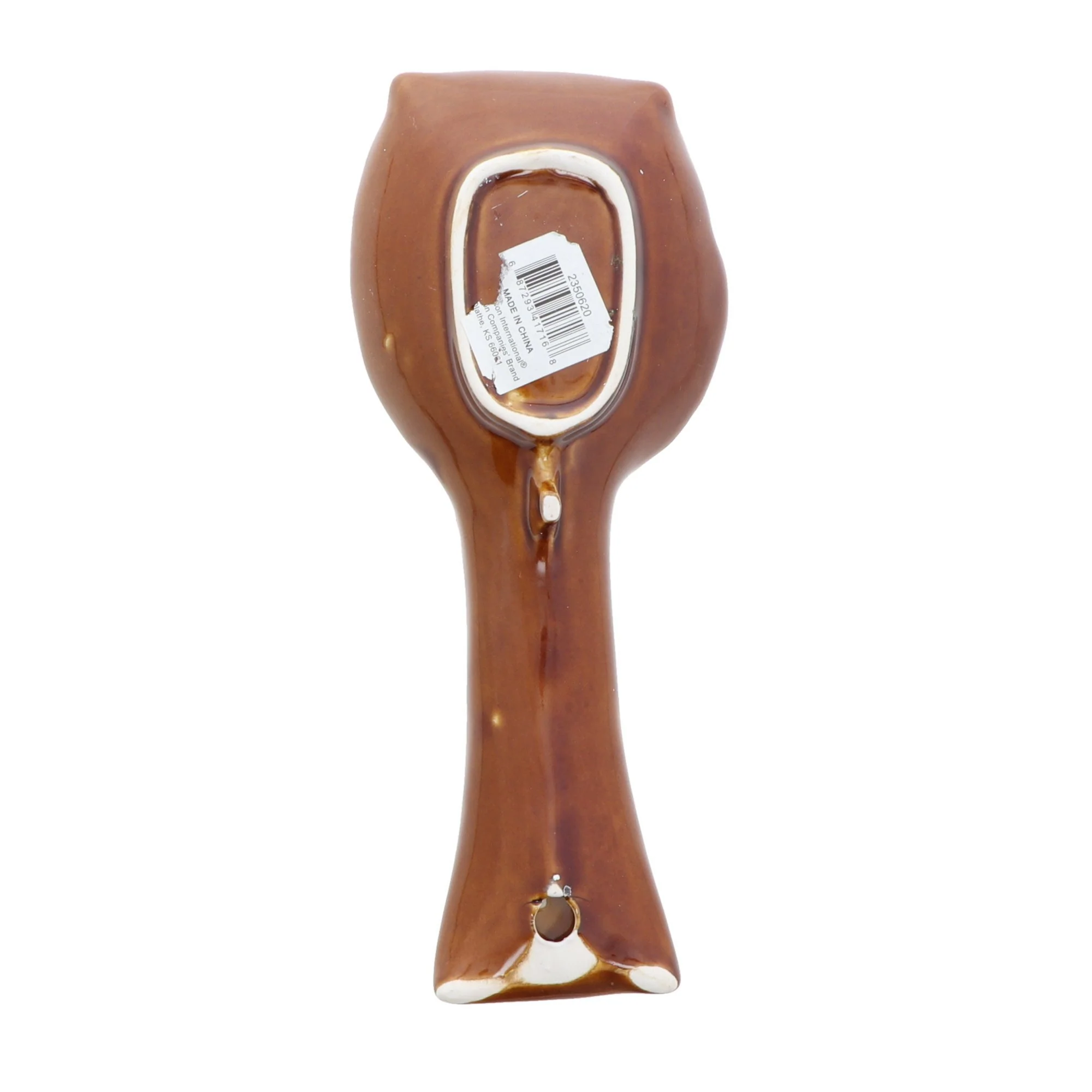 Ceramic Red Owl Spoon Rest - Image 4