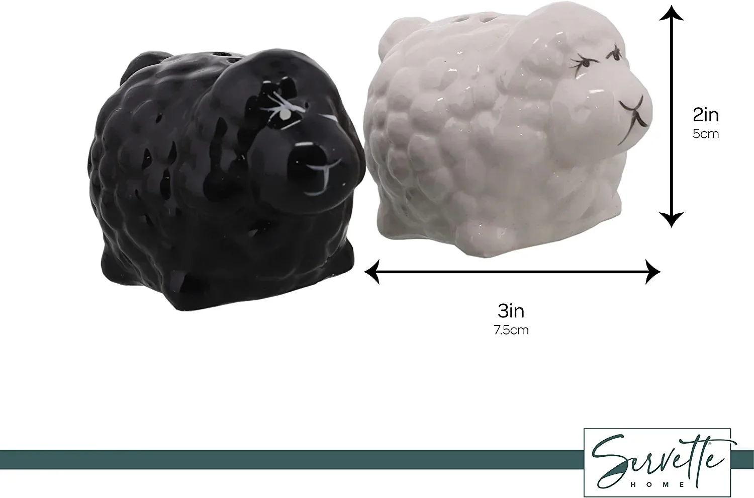 Ceramic Sheep Salt & Pepper Shakers - Image 7