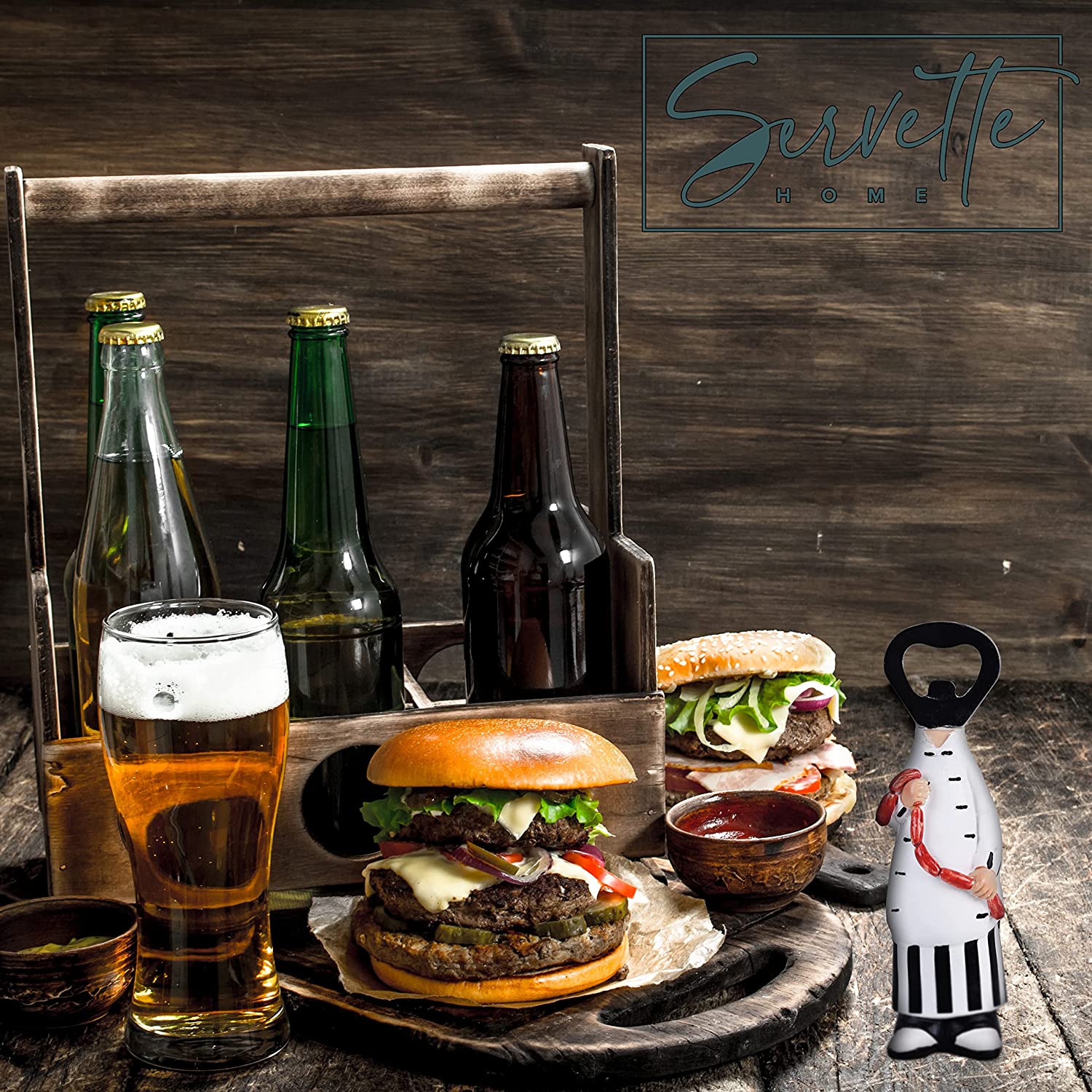 Chef Wine Bottle Opener - Butcher - Image 3