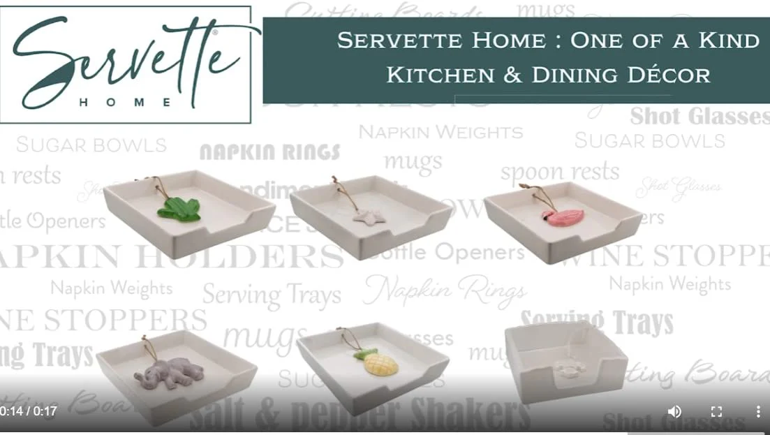 Classic Ceramic Flat Napkin Holder with Elephant Weight - Image 7