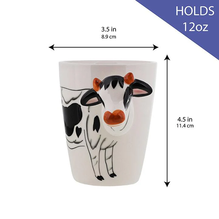 3D Cow Ceramic Coffee Mug - Image 3