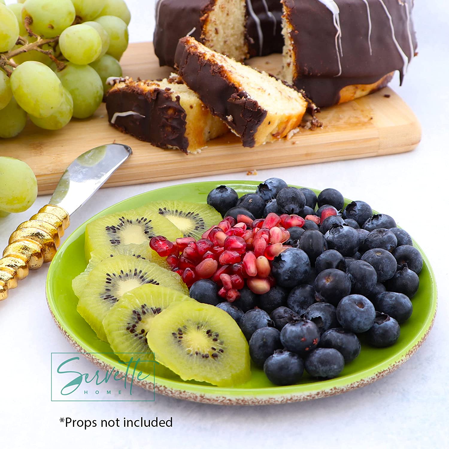 Decorative Ceramic Kiwi Dessert Plate - Image 5