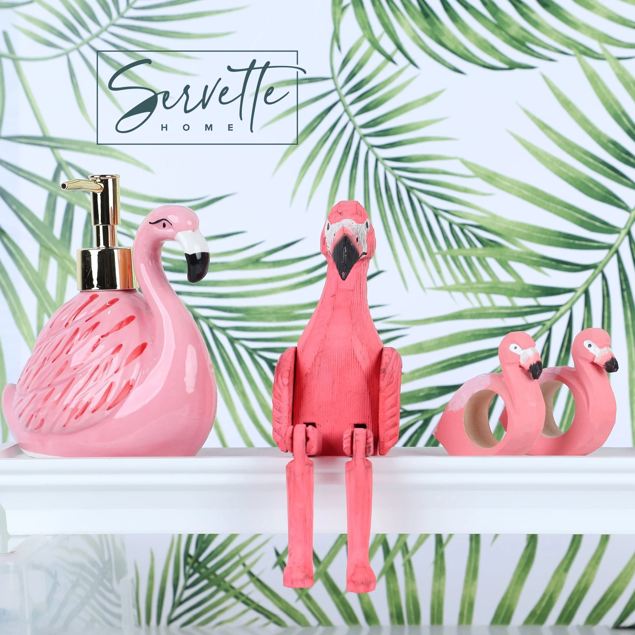 Flamingo Shelf with Dangling Legs - Image 3