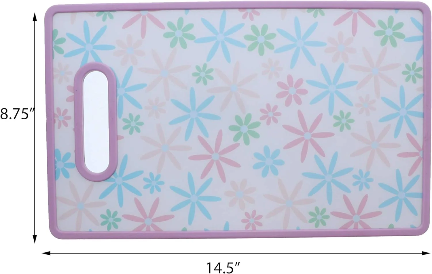 Plastic Cutting Board with Flowers - Image 3