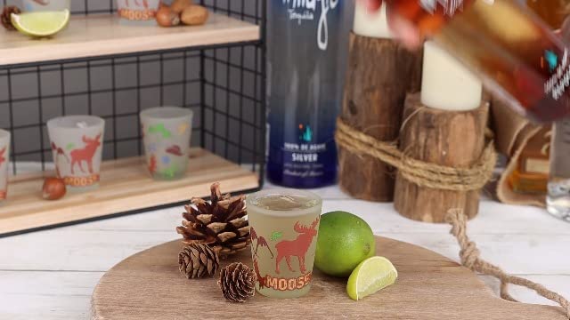 Frosted Moose Tequila 2 oz Shot Glasses - Set of 2 - Image 5