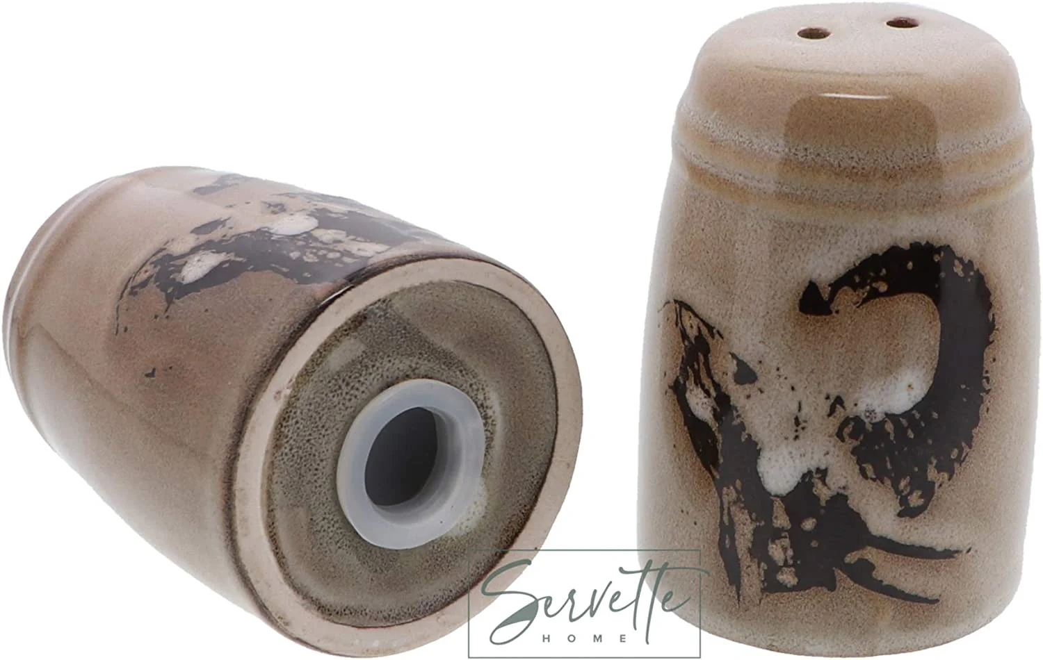 Glazed Pottery Elephant Design Salt & Pepper Shakers - Image 5