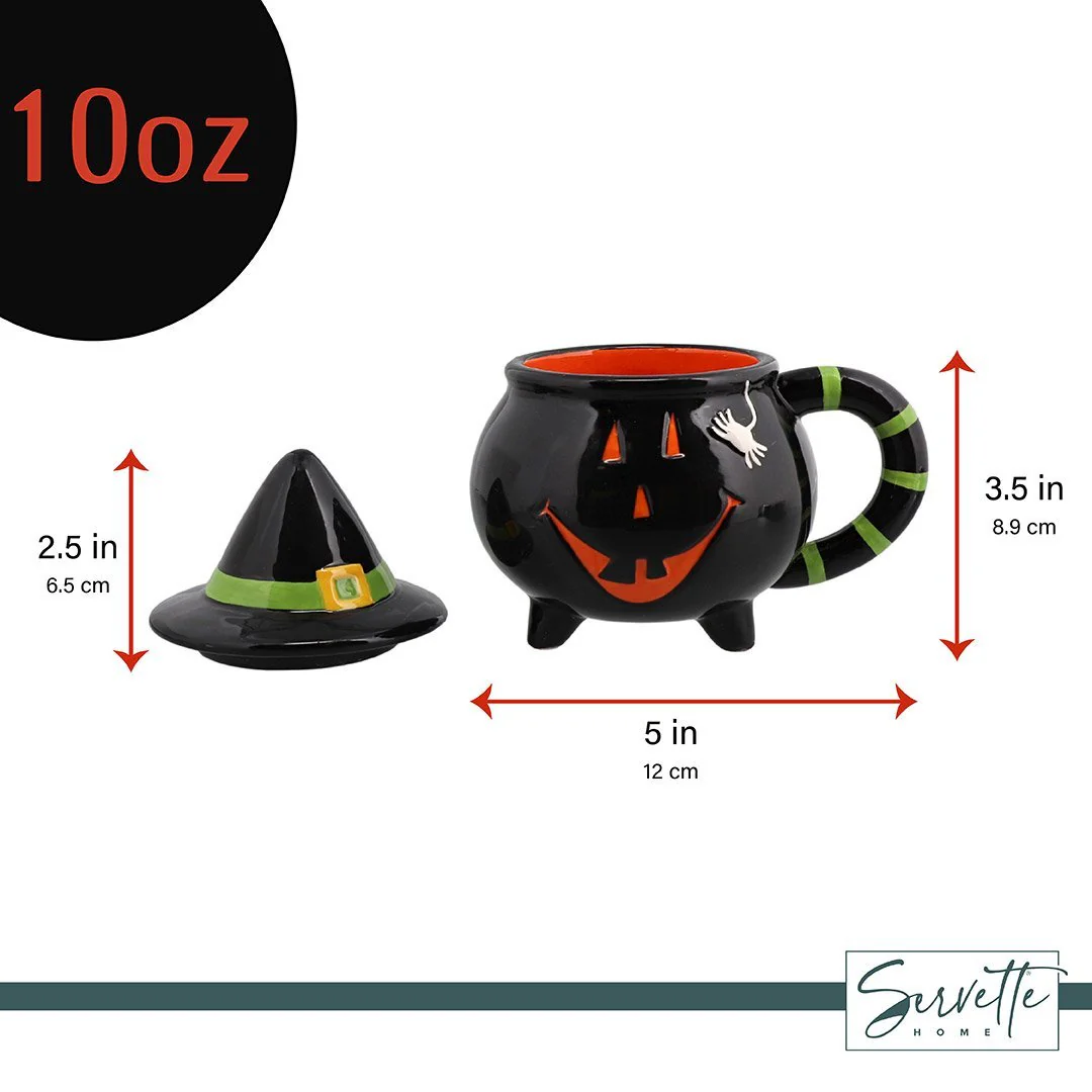 Halloween Couldren Soup Mug with Hat Lid - Image 5
