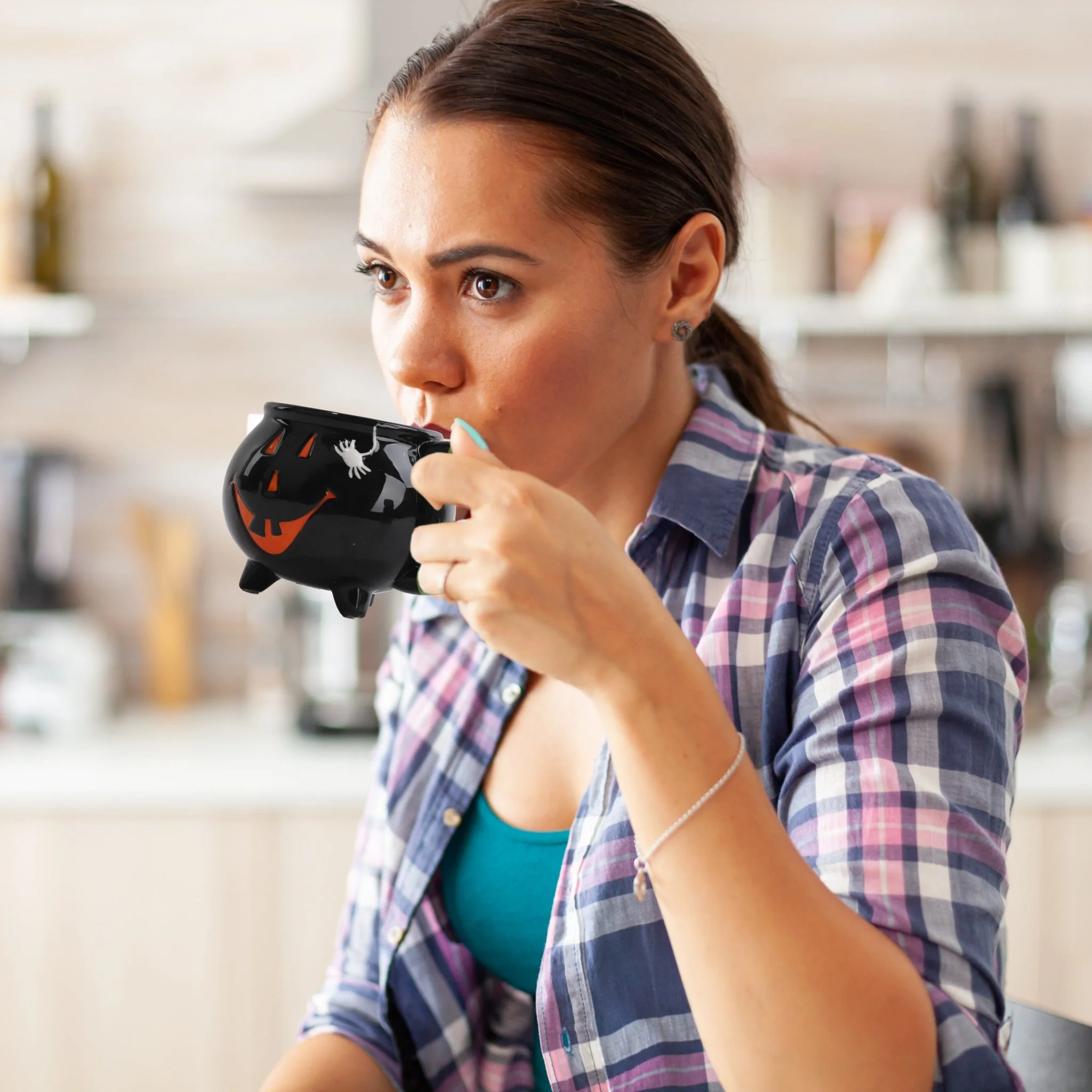 Halloween Couldren Soup Mug with Hat Lid - Image 8