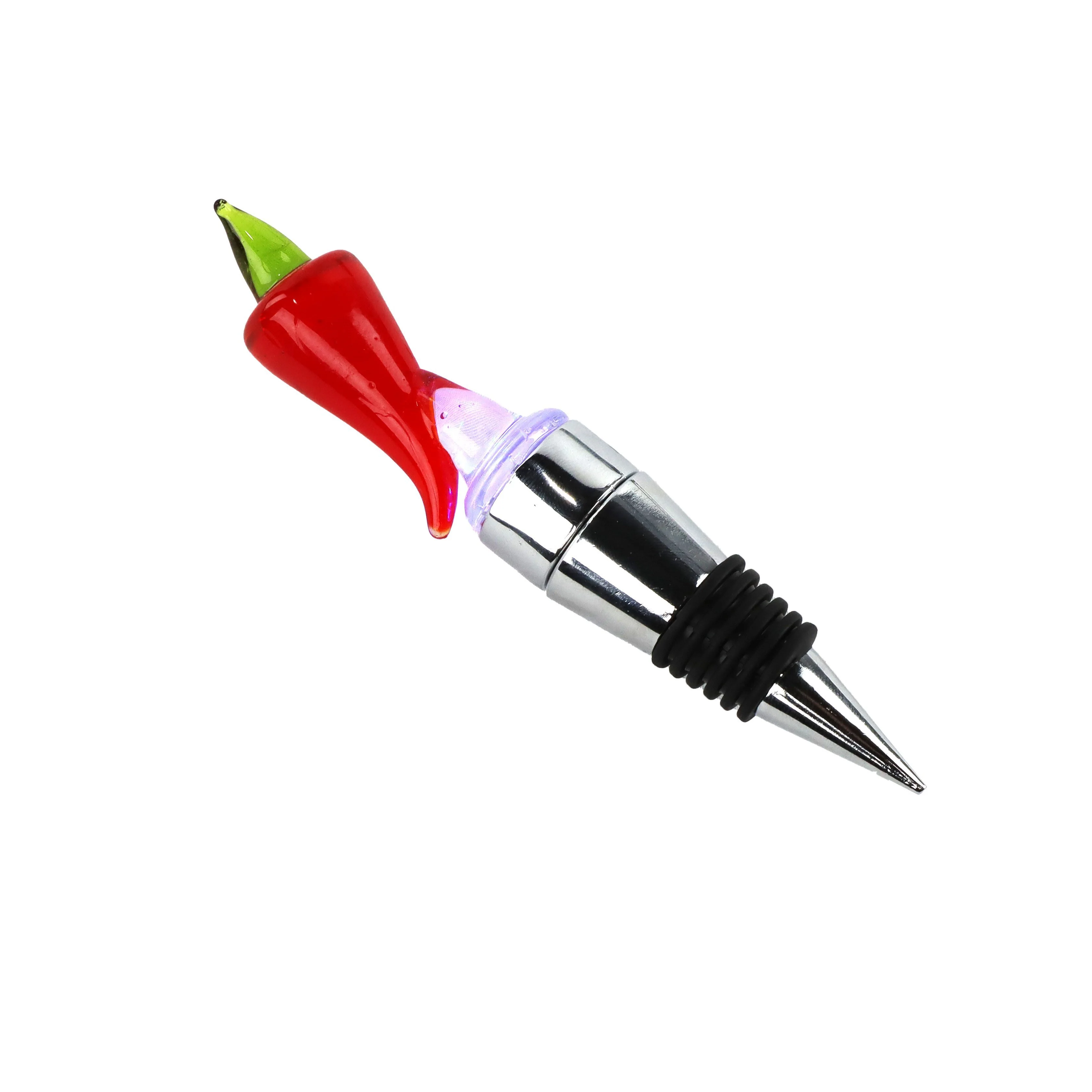 LED Chili Pepper Glass Wine Stopper - Image 5