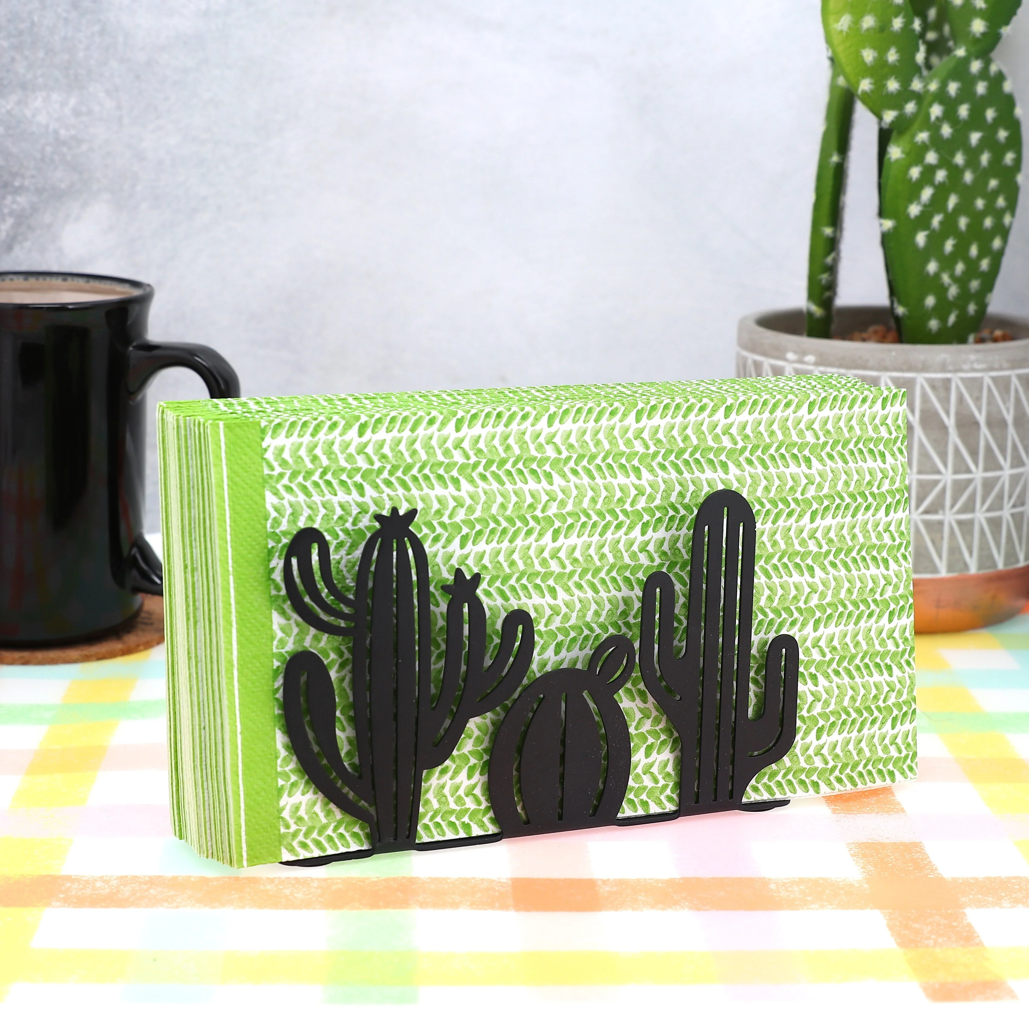 Metal Cactus Design Napkin Holders - Image 6