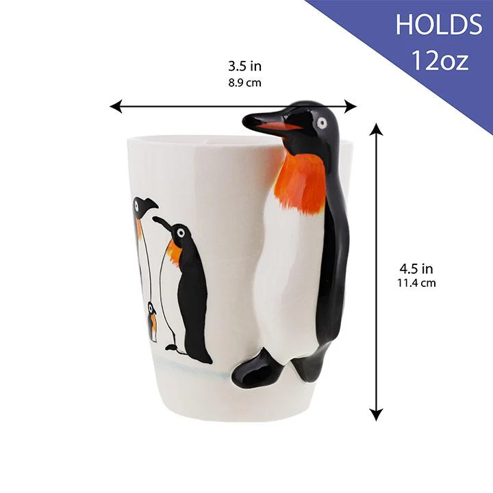 3D Penguin Ceramic Coffee Mug - Image 3