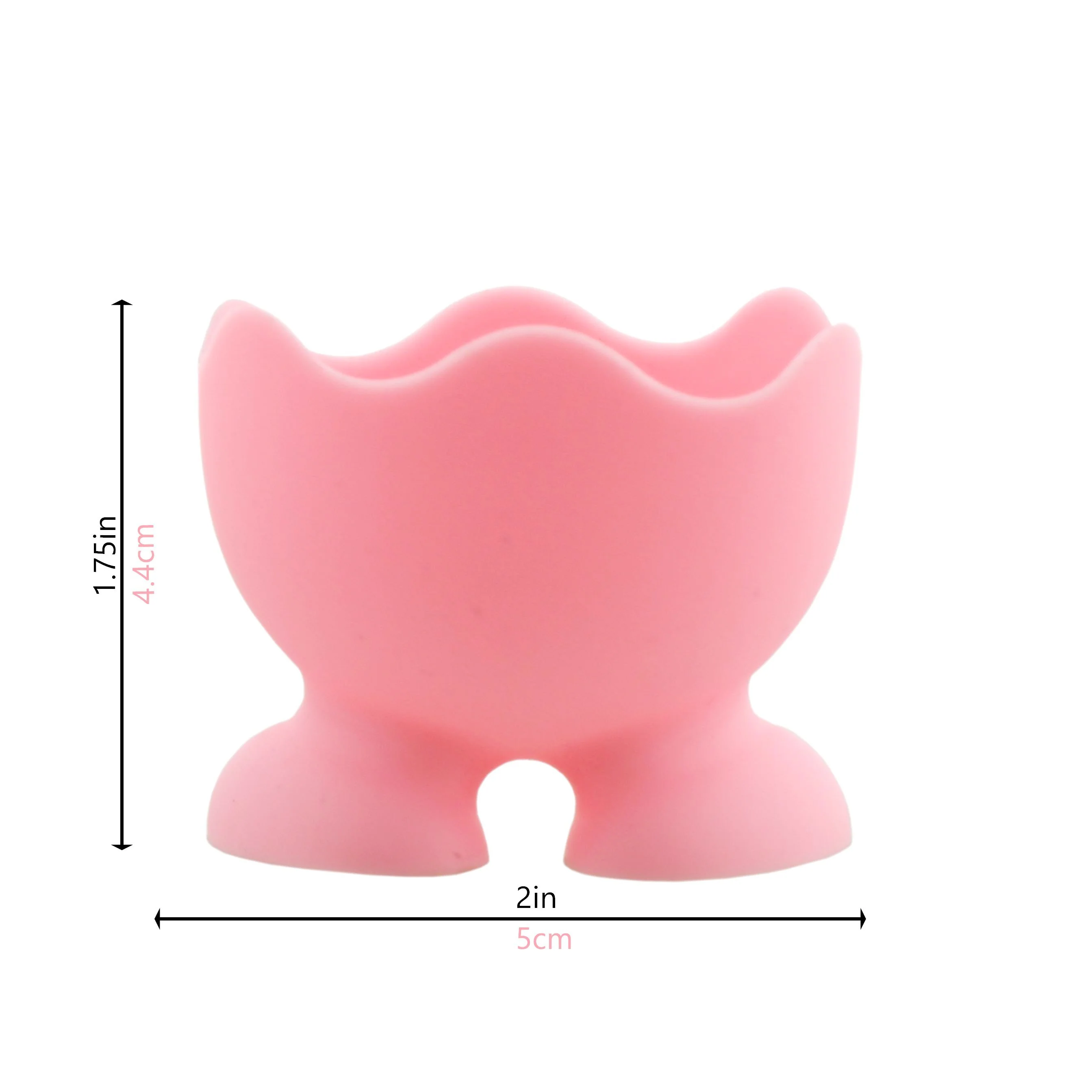 Pink Silicone Egg Cups - Set of 3 - Image 3