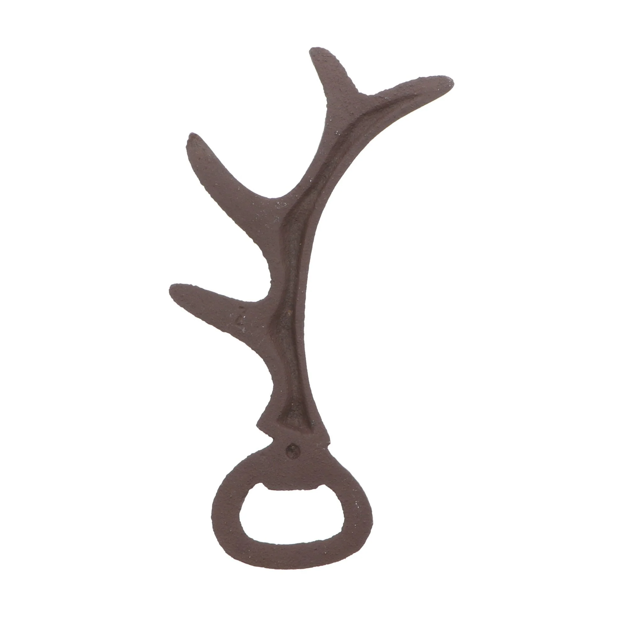 Rustic Cast Iron Antler Beer Bottle Opener - Image 3