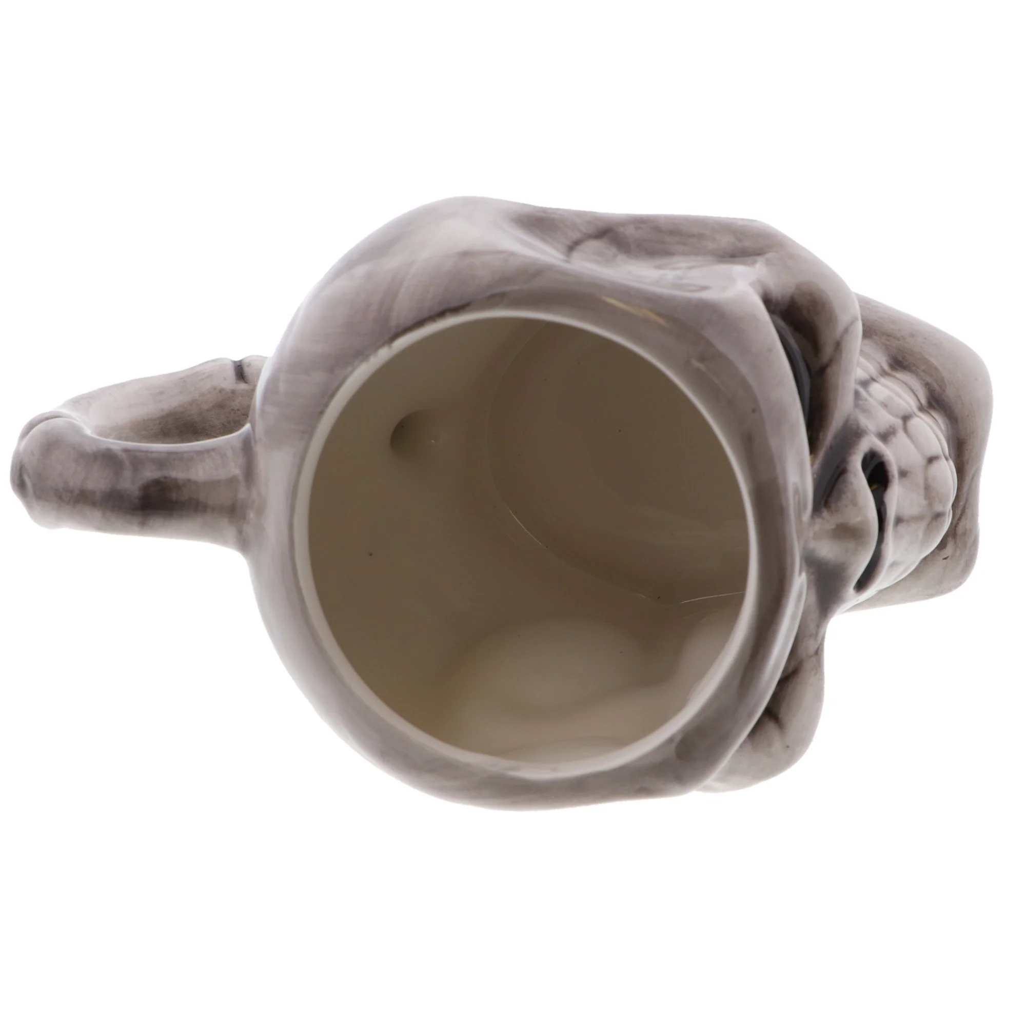 Grey Ceramic Skull Shaped Mug - Image 4