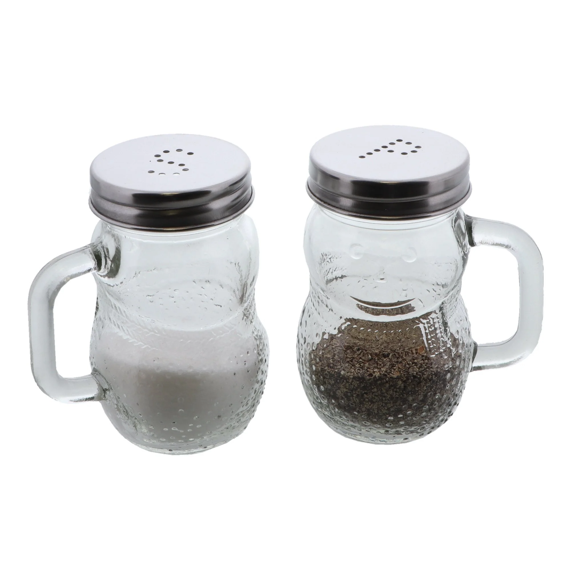 Snowman Shaped Glass Jar Salt & Pepper Shakers - Image 4
