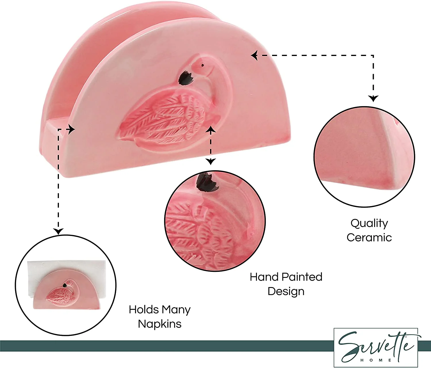 Flamingo Standing Napkin Holder - Image 3