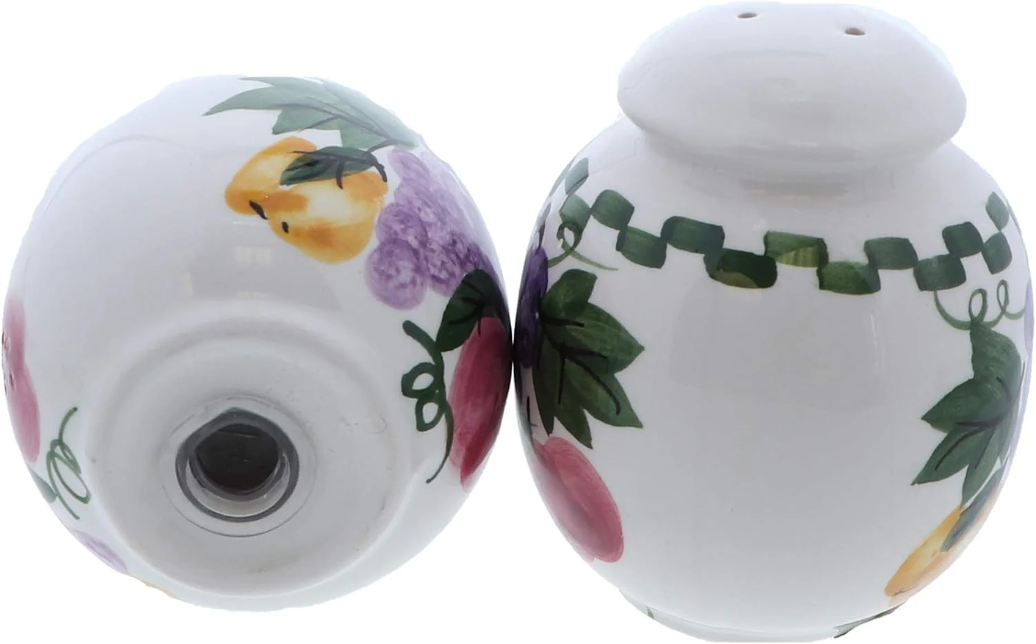 Traditional Round Fruit Salt & Pepper Shakers - Image 3