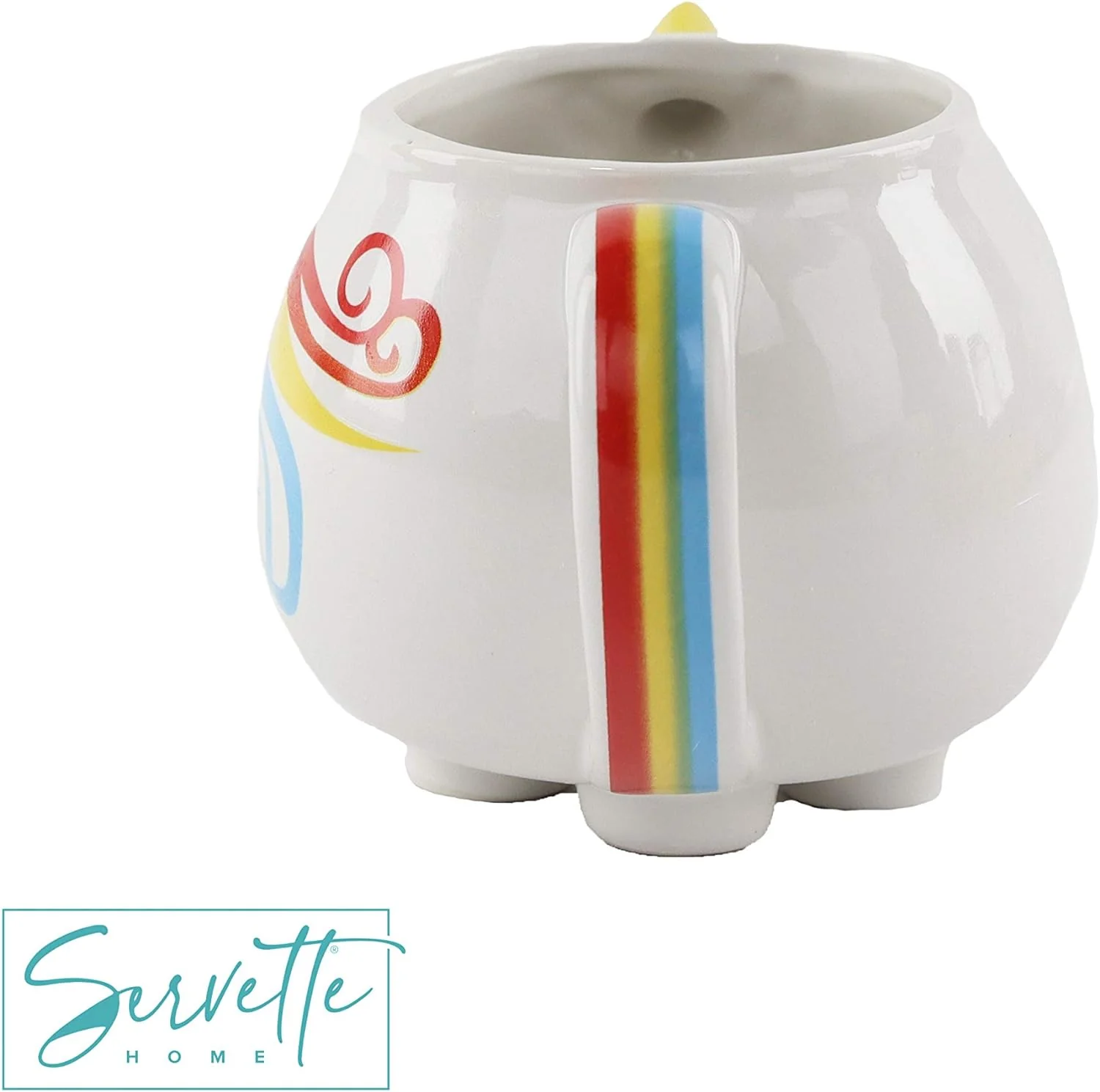 Unicorn 3D Rainbow Ceramic Coffee Mug - Image 3