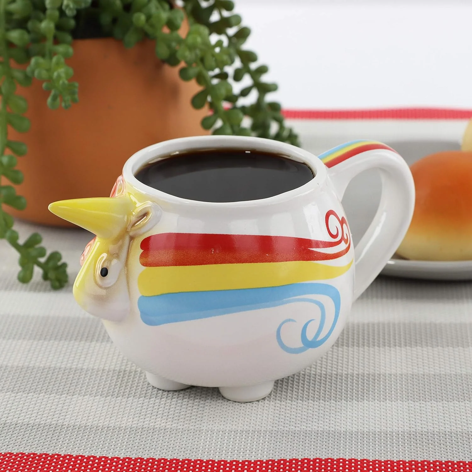 Unicorn 3D Rainbow Ceramic Coffee Mug - Image 4