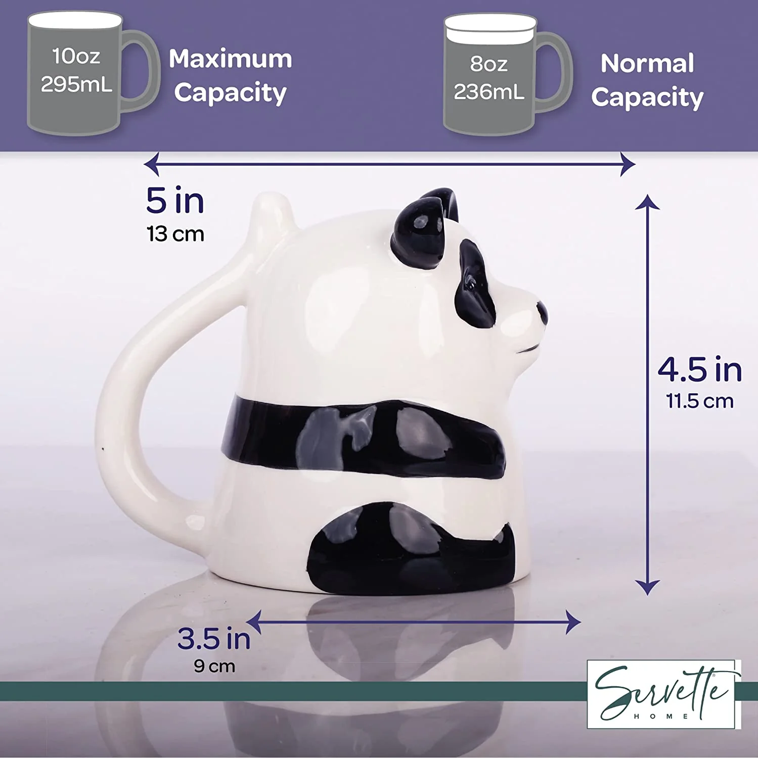 Upside Down Panda Coffee Mug - Image 5