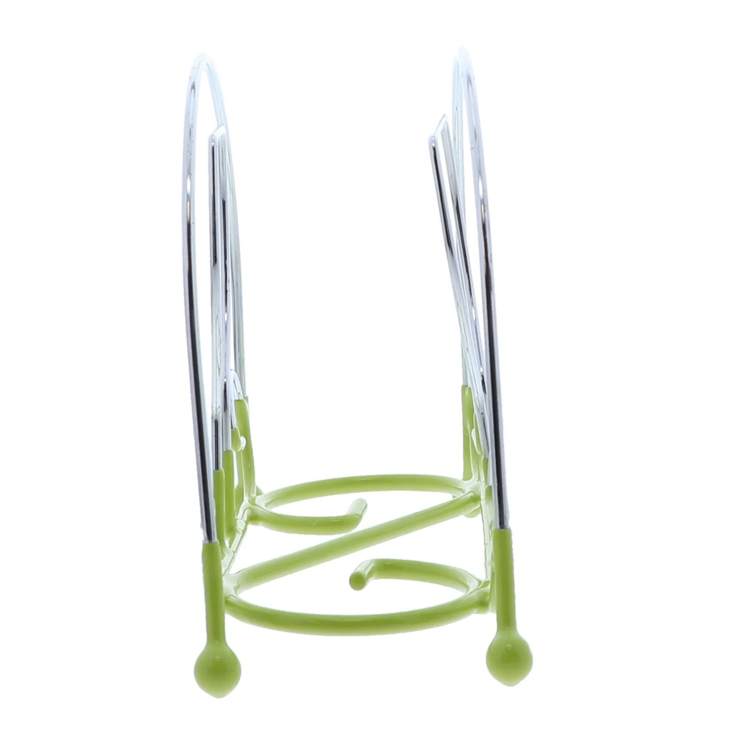 Green Wire Napkin Holder with Wine Glass Design - Image 3