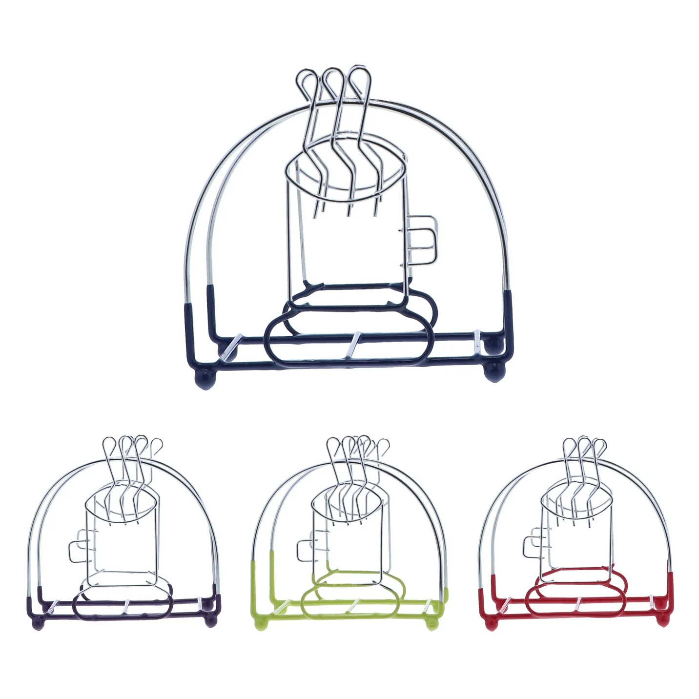 Purple Wire Napkin Holder with Coffee Cup Design - Image 5