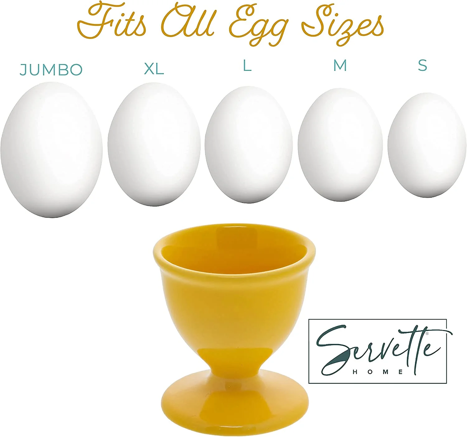 Yellow Ceramic Egg Cups - Image 5
